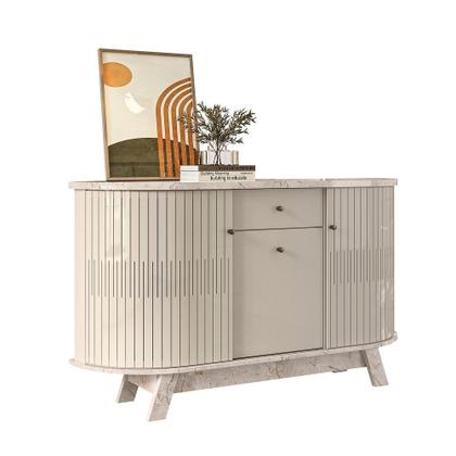 Imagem de Buffet Aparador Balcão 2 Portas Curvo 1 Gaveta Monza