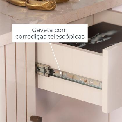 Imagem de Buffet Aparador Balcão 2 Portas Curvo 1 Gaveta Monza