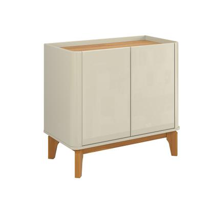 Imagem de Buffet Aparador Balcão Luxo Moderno canto curvo compacto para Apartamento hall Escritório Flip 0,9