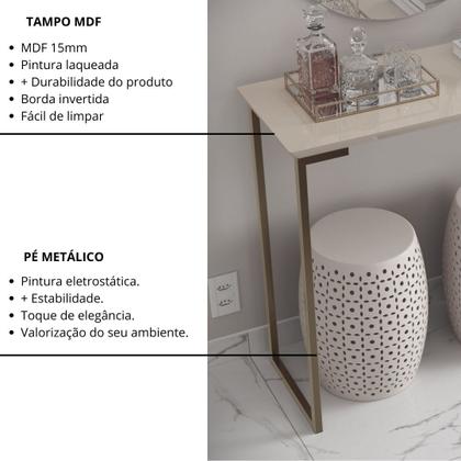 Imagem de Buffet Aparador Mesa Industrial Para Sala Estar