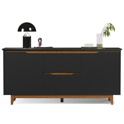 Imagem de Buffet Aparador para Sala de Jantar 163cm Flow Preto - EJ Móveis