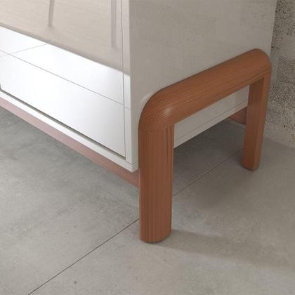 Imagem de Buffet Aparador Para Sala De Jantar 4 Portas Elisa Off White/jequitiba