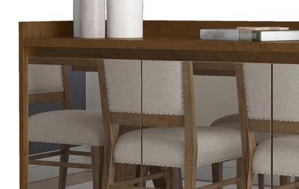 Imagem de Buffet Aparador Retrô com Espelho Delux 3 Portas Malbec - MoveisAqui