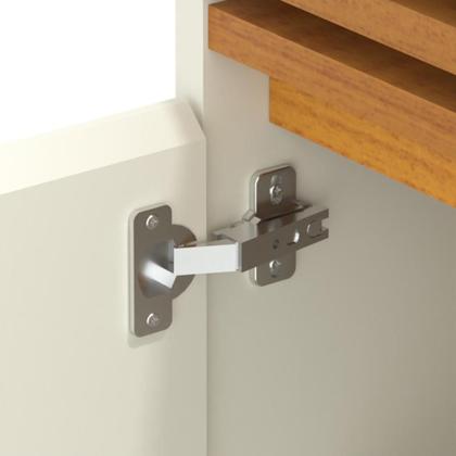 Imagem de Buffet Aparador Ripado 4 Portas com Pés de MDF Astúrias 180cm