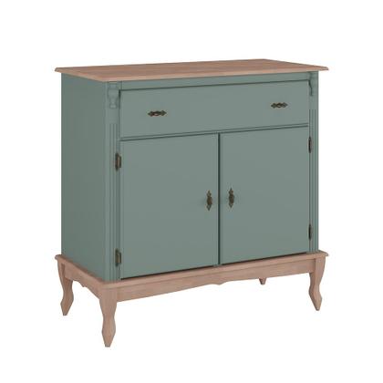 Imagem de Buffet Balcão de Cozinha de Madeira Antique 100 cm com 2 Portas e 1 Gaveta - 1037