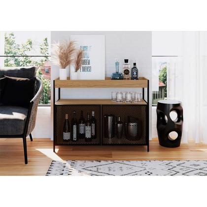 Imagem de Buffet Bar York 2 PT Hanover e Preto