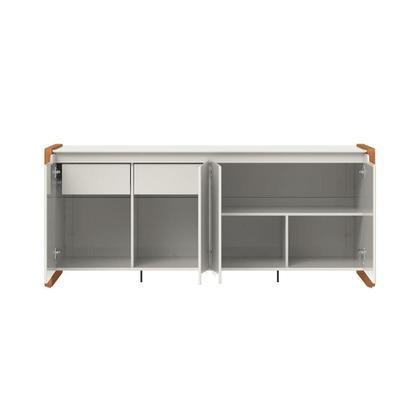 Imagem de Buffet Bristol 4 Portas 2 Gavetas Off White e Naturale