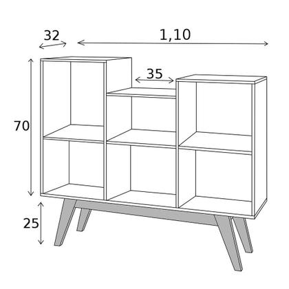 Imagem de Buffet Elegance 3 PT Branco