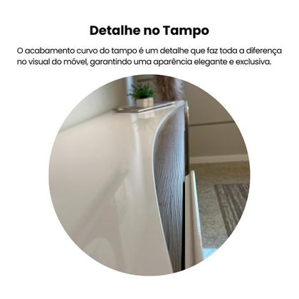 Imagem de Buffet Elegance 4 PT Pinho e Off White