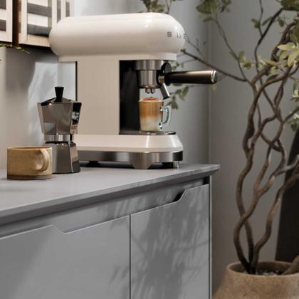 Imagem de Buffet Flow 2 Portas com Pés em Madeira Maciça e Régua Dupla Face Design Moderno e Elegante para Sala de Jantar ou Estar