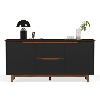 Imagem de Buffet Grande 2 Portas 2 Gavetas Pés de Madeira Flow Ej Móveis