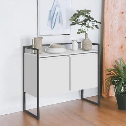 Imagem de Buffet Industrial 2 Portas SP Branco Preto