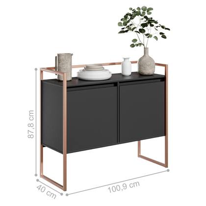 Imagem de Buffet Industrial 2 Portas SP Preto Cobre