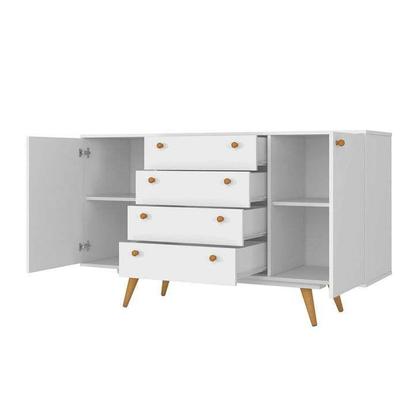Buffet Lassen 4 GV 2 PT Branco - Mobly Imagem de Buffet Lassen 4 GV 2 PT Branco