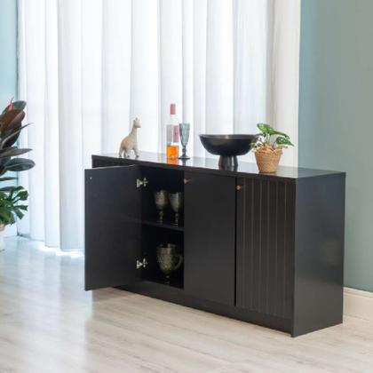 Buffet Lia 4 PT Chumbo - Mobly Imagem de Buffet Lia 4 PT Chumbo