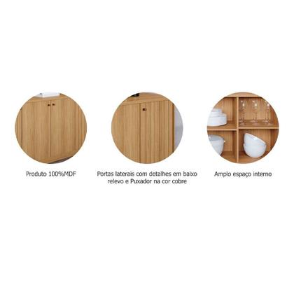 Buffet Lia 4 PT Nature - Mobly Imagem de Buffet Lia 4 PT Nature