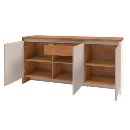 Buffet Madrid 3 PT 1 GV Cedro e Off White - Mobly Imagem de Buffet Madrid 3 PT 1 GV Cedro e Off White