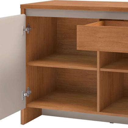 Buffet Madrid 3 PT 1 GV Cedro e Off White - Mobly Imagem de Buffet Madrid 3 PT 1 GV Cedro e Off White