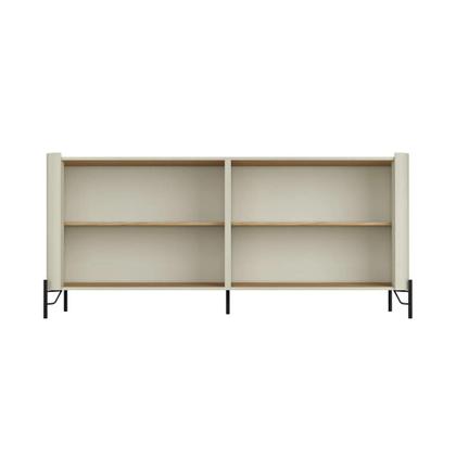 Imagem de Buffet MDF com Porta Lisa L180 X A81,5cm Louro/Luna/Dourado