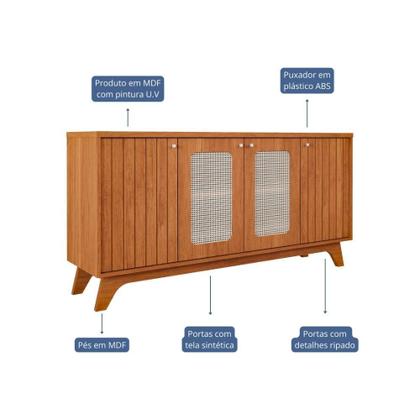 Imagem de Buffet Para Sala De Jantar Em Mdf Com Tela Isa Cimol Cinamomo