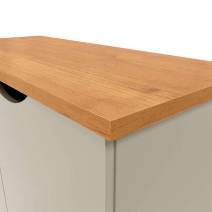 Buffet Prism 2 PT Off White e Cinamomo - Patrimar Imagem de Buffet Prism 2 PT Off White e Cinamomo