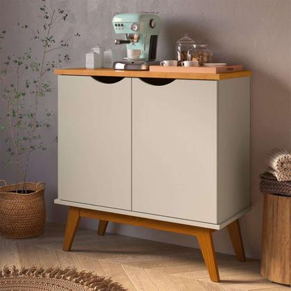 Buffet Prism 2 PT Off White e Cinamomo - Patrimar Imagem de Buffet Prism 2 PT Off White e Cinamomo
