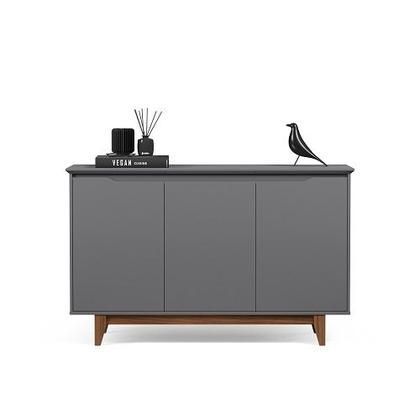 Imagem de Buffet Três Portas Flow Cinza/Freijó  EJ Móveis