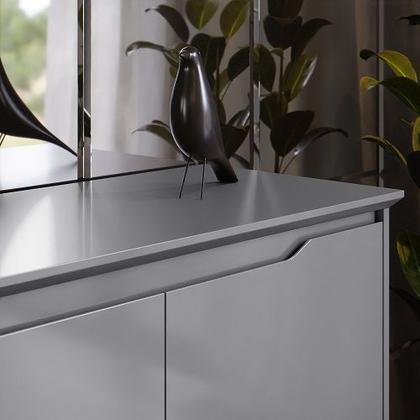 Imagem de Buffet Três Portas Flow Cinza/Freijó  EJ Móveis