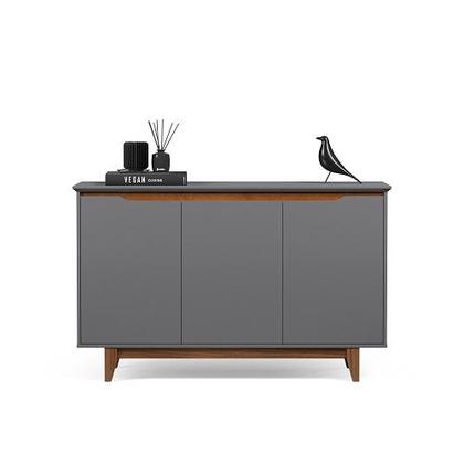 Imagem de Buffet Três Portas Flow Cinza/Freijó  EJ Móveis