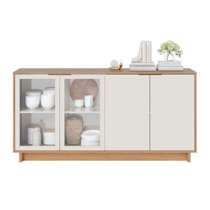 Imagem de Buffet Vitória 4 PT Freijó e Off White