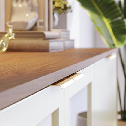 Imagem de Buffet Vitória 4 PT Freijó e Off White