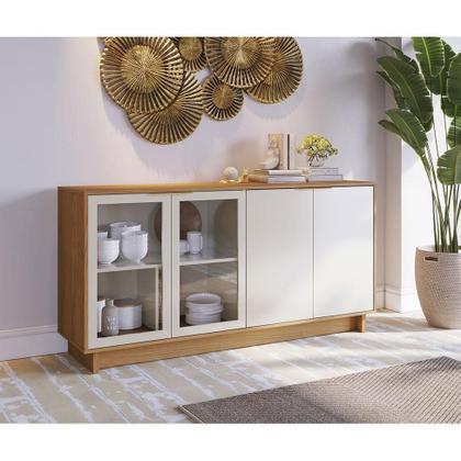 Imagem de Buffet Vitória 4 PT Freijó e Off White