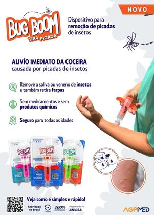 Imagem de Bug Boom Rosa Alivia A Coceira Tira Picada Inseto Formiga
