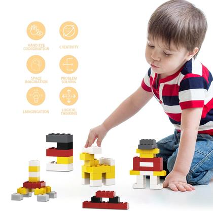 Imagem de Building Bricks WEBRICK 300 unidades compatíveis com Lego White