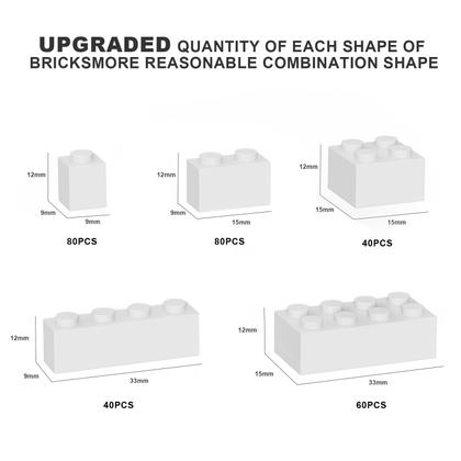 Imagem de Building Bricks WEBRICK 300 unidades compatíveis com Lego White