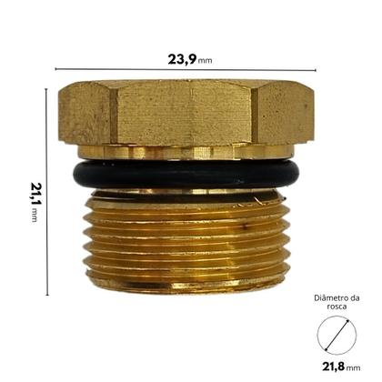 Imagem de Bujão Tampa Válvula com Anel Bomba 4.8G25 5.5G30 Compatível Lavajato WAP Term Inox G2 1200 FW004216