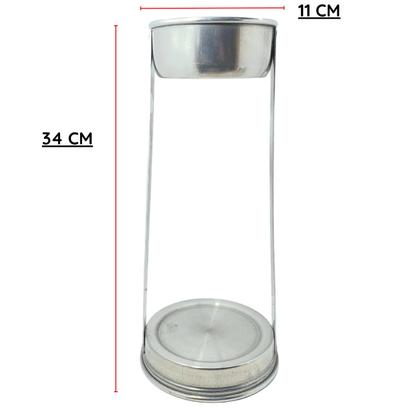 Imagem de Bule Com Mancebo Suporte Coador De Café colorido Retro em Alumínio Mariquinha Cafeteira Com Caixa