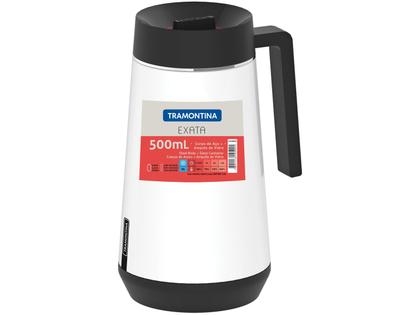 Imagem de Bule de Chá e Café Térmico Branco com Tampa e Infusor 500ml Tramontina Exata 61644054