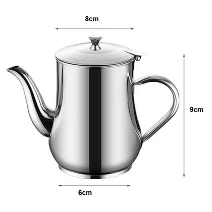 Imagem de Bule De Inox 280ml Café Chá Leite Água Quente Alça Tampa