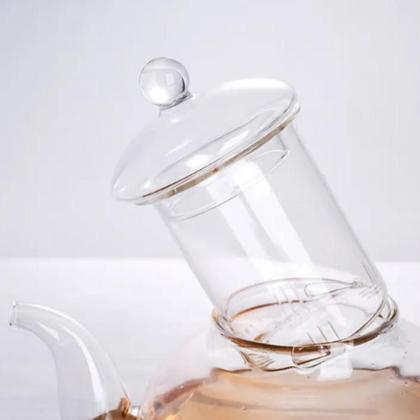 Imagem de Bule jarra de vidro com infusor bule filtro coador cha frutas 400ml luxo