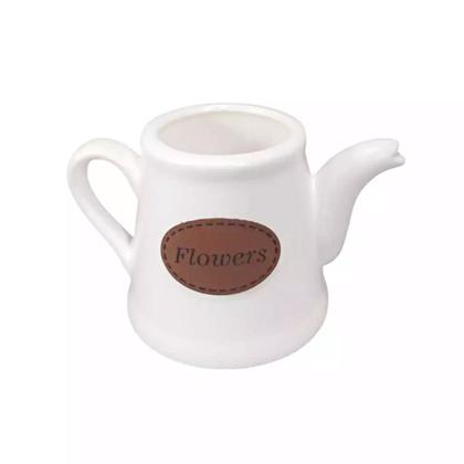 Imagem de Bule Pequeno Elegance Decorativo - Branco Flowers