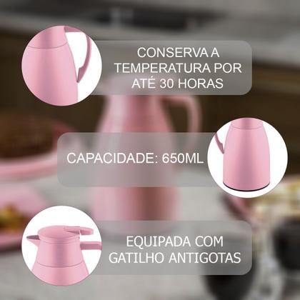 Imagem de Bule Térmico Café Leite Chá 650ml Garrafa