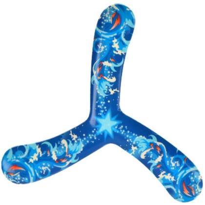 Imagem de Bumerangue tradicional boomerang adulto infantil vai e volta disco voador praia campo original ambidestro colors