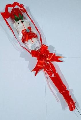 Imagem de Buquê de flor com Ursinho Fofinho Presente