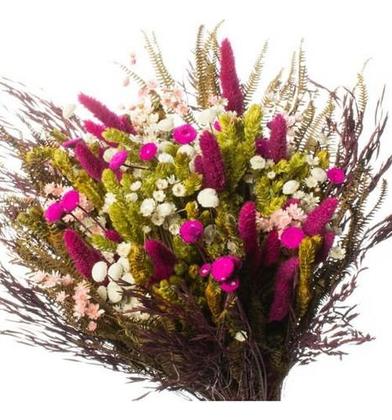 Imagem de Buque de Flores Secas Rabo de Coelho Gato Pink Decorar