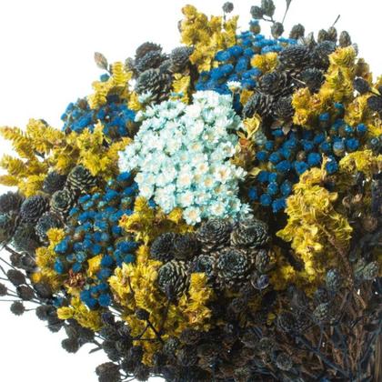 Imagem de Buquê Preservado Rústico Colorido I Flores Desidratadas