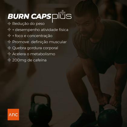 Imagem de Burn Caps Plus, 45 Cápsulas Premium Com 200mg Cafeína 