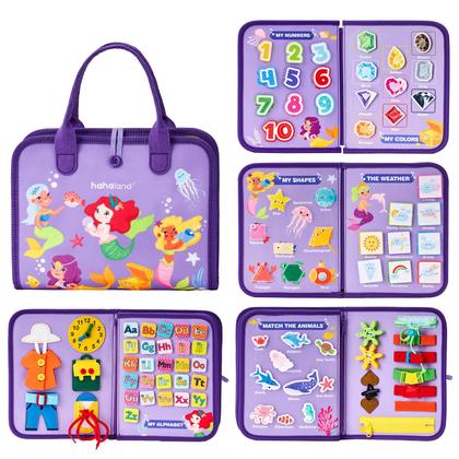 Imagem de Busy Board hahaland Montessori Toys Menina de 3 anos 7 em 1
