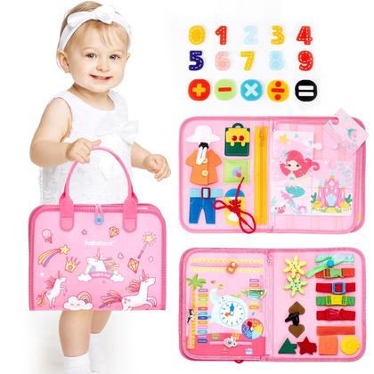 Imagem de Busy Board hahaland Unicorn para crianças de 2 a 4 anos