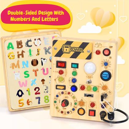 Imagem de Busy Board iHarPro com 13 interruptores de luz LED por mais de 1 ano